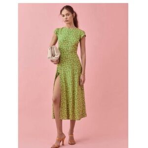 Reformation Gavin Dress in Samantha Green Floral